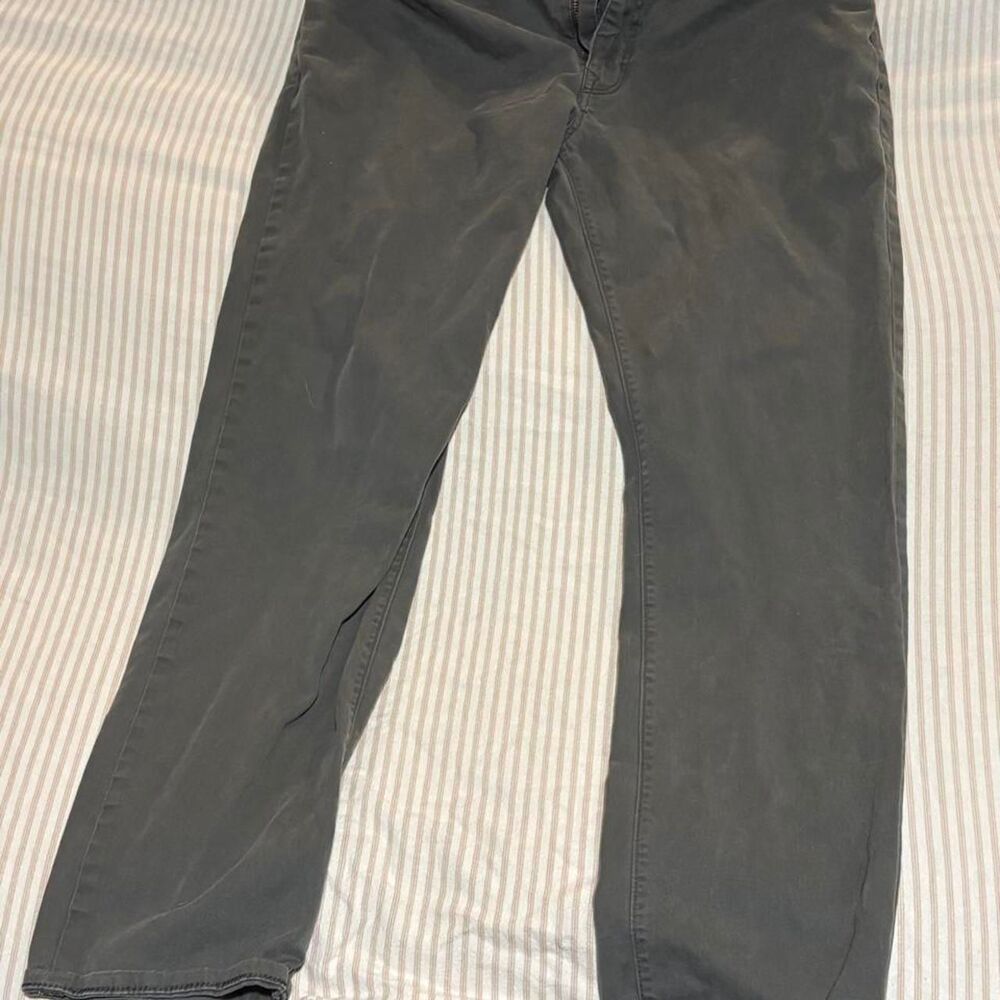 Gap Men's Grey and Green Trousers